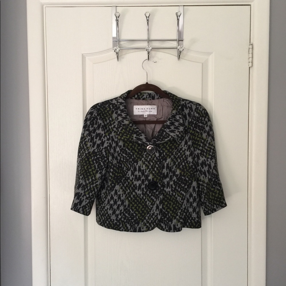 Trina Turk cropped jacket - Like new
